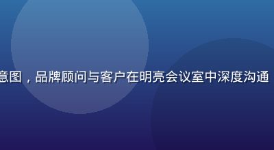 jinman定制方案示意图，品牌顾问与客户在明亮会议室中深度沟通，体现专业定制化服务流程
